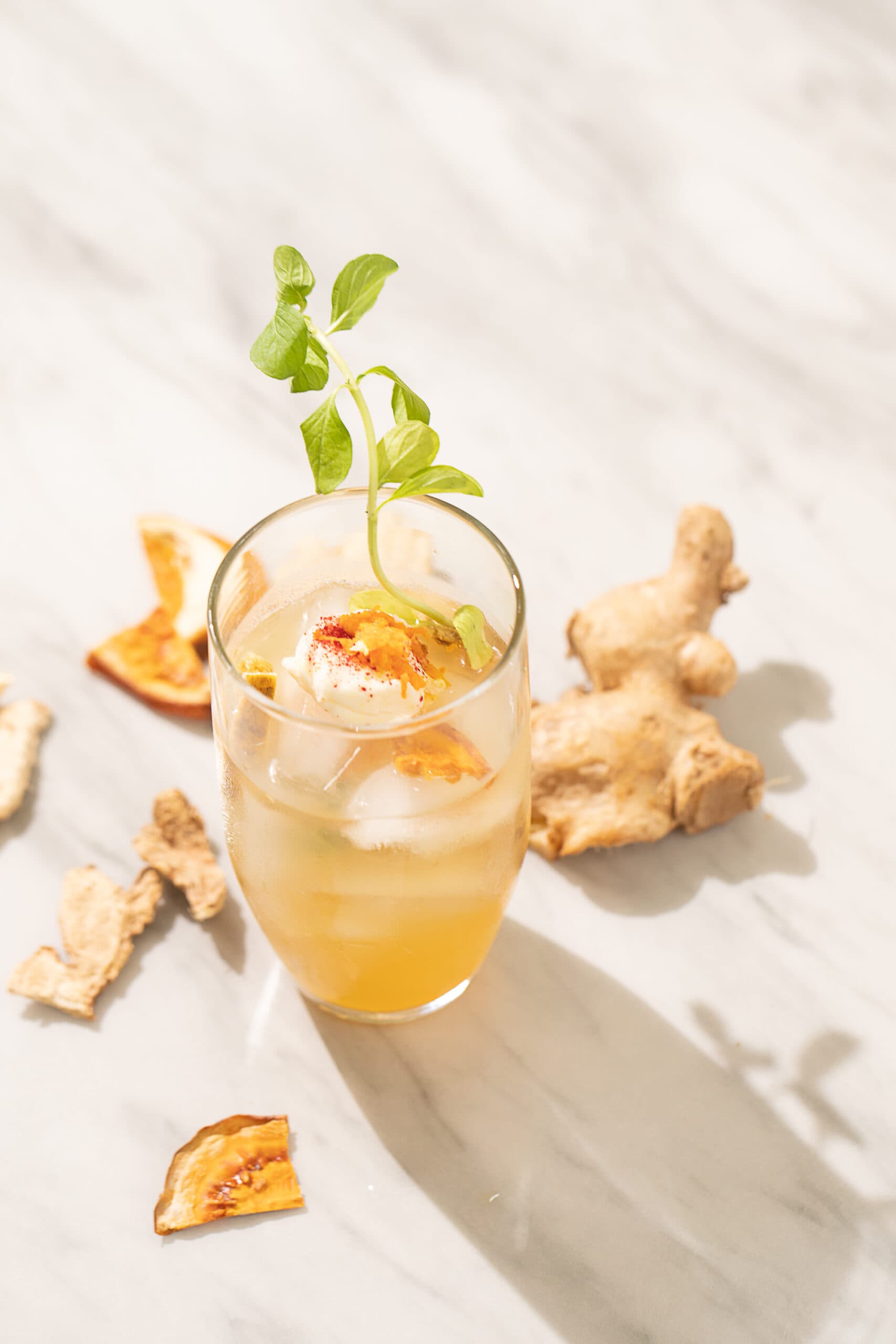 Golden Suspiro Mocktail recipe