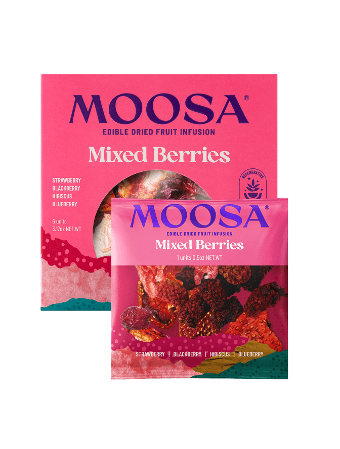 Mixed Berries edible fruit tea by Moosa Nature